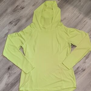 Women's Lime Green Hooded Top